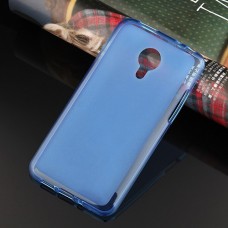 Meizu MX4 - TPU Soft Protective Phone Cover Case - Clear Matte Blue